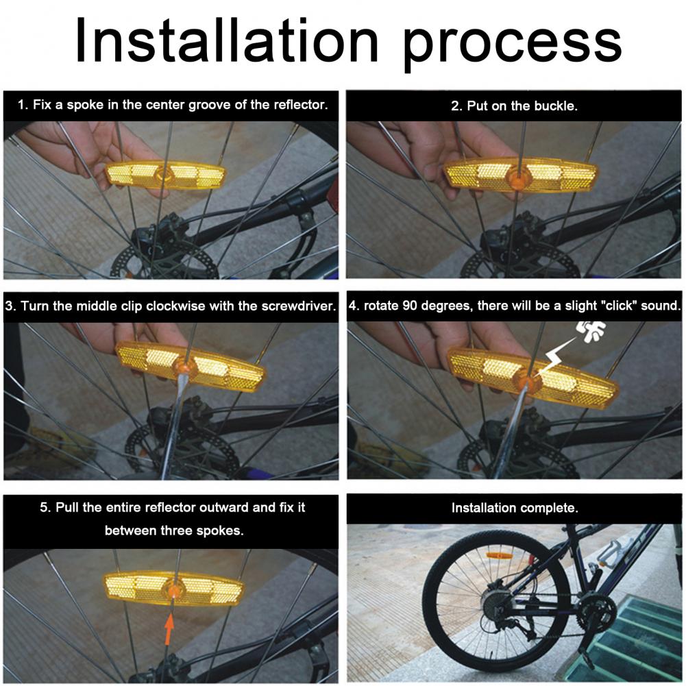 Spoke Reflector Set - Велосипедные сигнальные отражатели, комплект универсальных светящихся