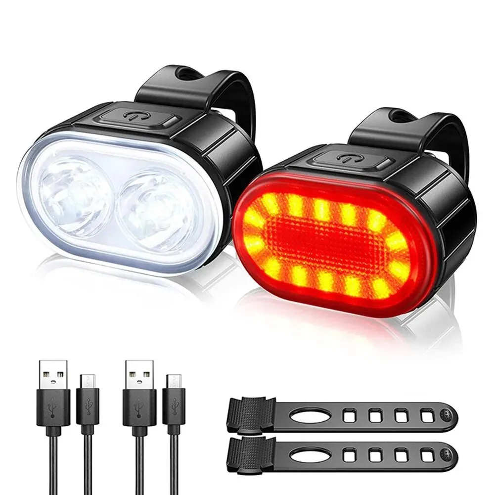 Bike Light Front Rear - Перезаряжаемые передние и задние велосипедные фонари