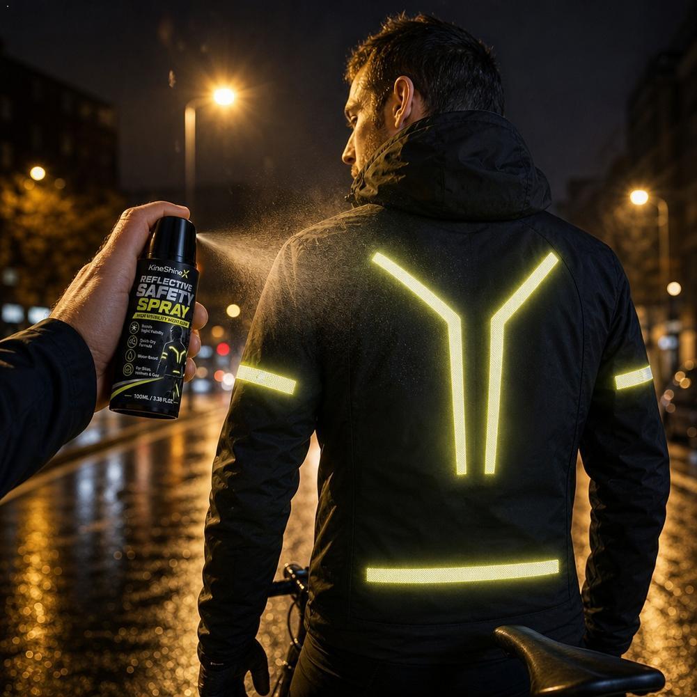 Cycling Commute Gear - Ночной светоотражающий спрей для безопасности, высокопрочное